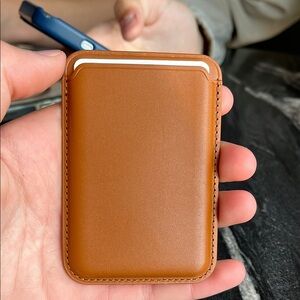 Premium Leather Card Holder - Tan